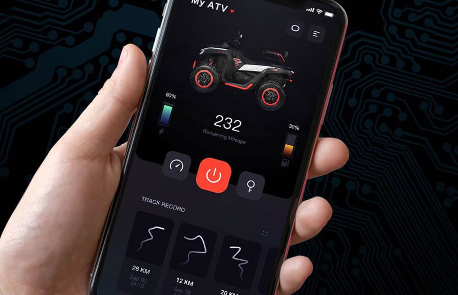 mobile app connection segway at10 atv